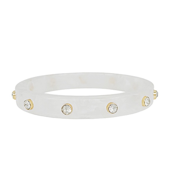 Crystal Station Acetate Bangle Bracelet - Picture 2 of 10